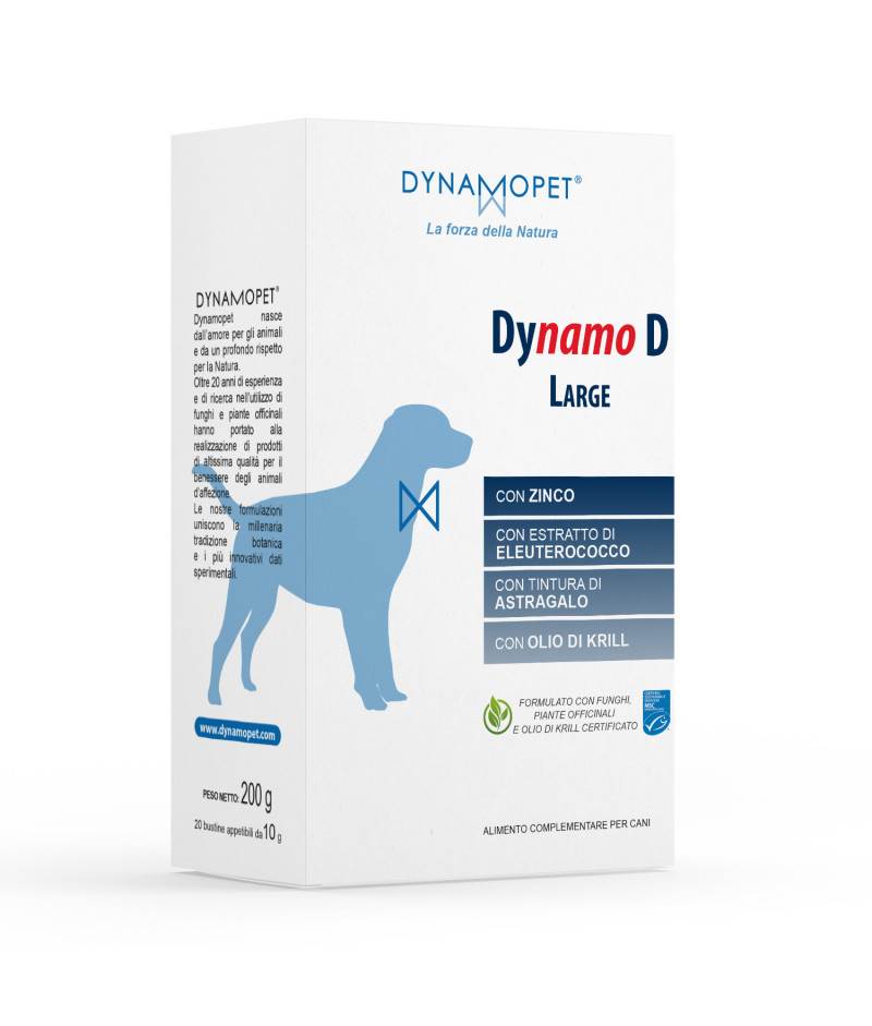 Dynamo D Large (ex Dìmmune D),, alimento per il sistema immunitario del cane